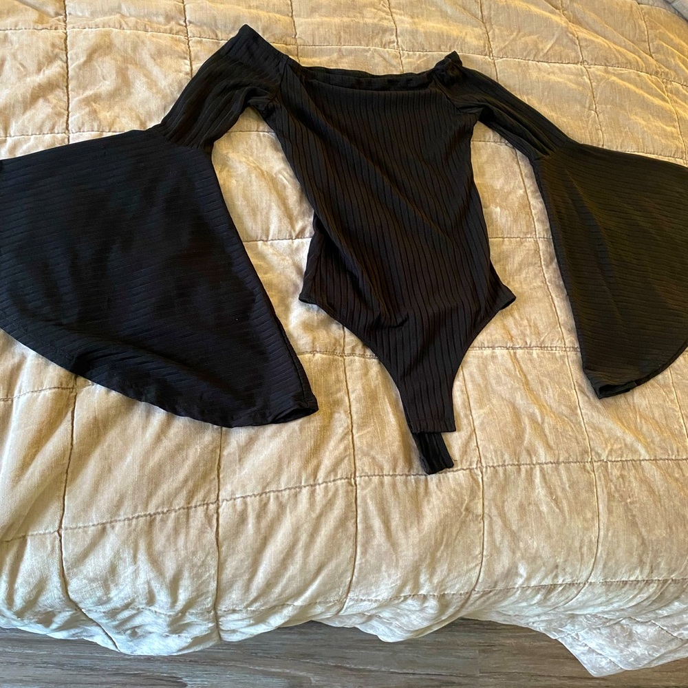 Black stylish leotard